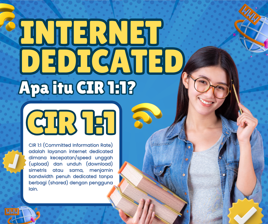 apa itu CIR 1:1 pada layanan internet dedicated